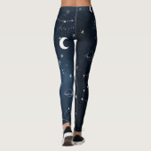 Galaxy Constellations Sky Astronomy Stars Planets Leggings (Achterkant)