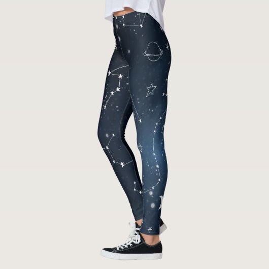 Galaxy Constellations Sky Astronomy Stars Planets Leggings (Links)