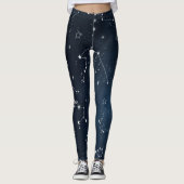 Galaxy Constellations Sky Astronomy Stars Planets Leggings (Voorkant)