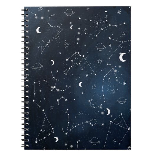 Galaxy Constellations Sky Astronomy Stars Planets Notitieboek (Voorkant)