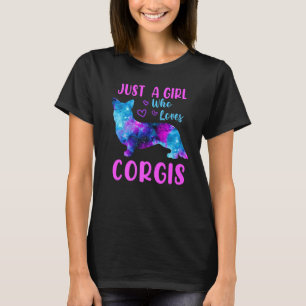 Galaxy Corgi is gewoon een meisje met een kotterru T-shirt