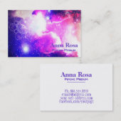 *~* Galaxy Cosmic Sacred Geometry Nebula Visitekaartje (Voorkant / Achterkant)