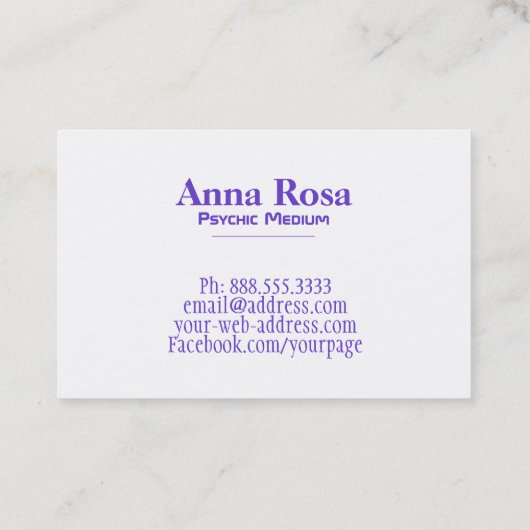 *~* Galaxy Cosmic Sacred Geometry Nebula Visitekaartje (Achterkant)