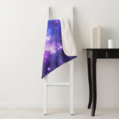 Galaxy cosmos patroonscrapbooking sherpa deken (In situ)