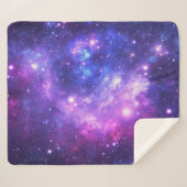 Galaxy cosmos patroonscrapbooking sherpa deken (Voorkant (horizontaal))