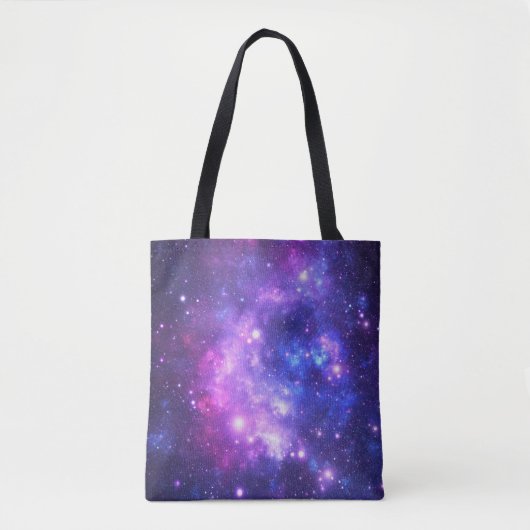 Galaxy cosmos patroonscrapbooking tote bag (Voorkant)