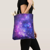 Galaxy cosmos patroonscrapbooking tote bag (Dichtbij)
