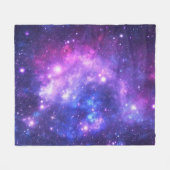 Galaxy cosmos pattern scrapbooking fleece deken (Voorkant (Horizontaal))