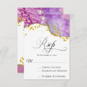 *~* Galaxy Cosmos Space SIMPLY LIVE Modern RSVP (Voorkant / Achterkant)