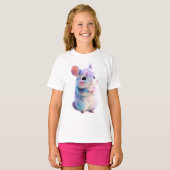 Galaxy Cotton Candy Chinchilla Kinderen T-shirt (Voorkant volledig)