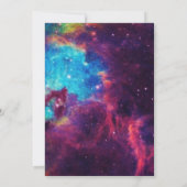 Galaxy Couple Baby shower Uitnodigen Kaart (Achterkant)