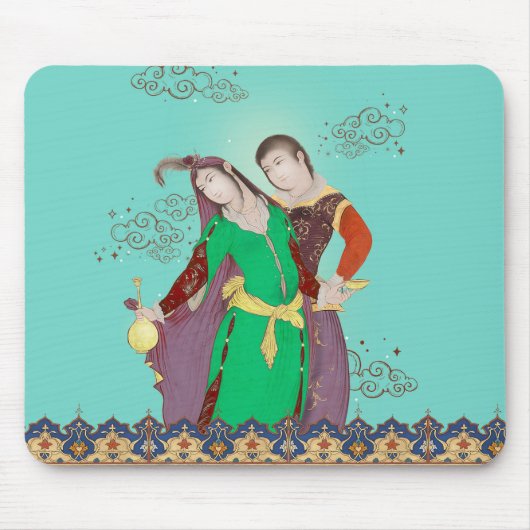 Galaxy Couple Mousepad Muismat (Voorkant)