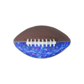Galaxy crystal Blue polygonal facet pattern American Football (Voorkant)