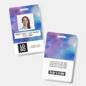 Galaxy Custom Employee Photo Persoonlijke naam Badge (Voor- en achterkant)