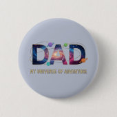 Galaxy Dad Universe Adventure Ronde Button 5,7 Cm (Voorkant)