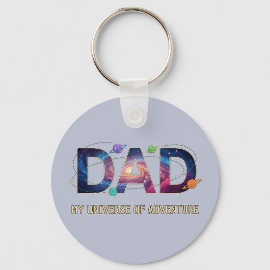 Galaxy Dad Universe Adventure Sleutelhanger (Voorkant)