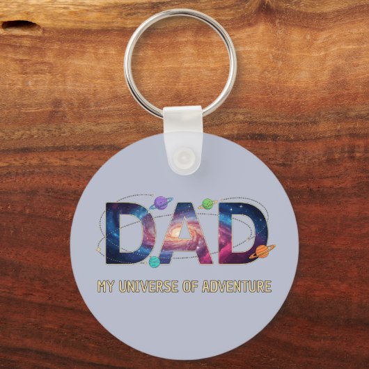 Galaxy Dad Universe Adventure Sleutelhanger (Voorkant)