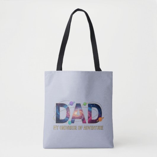 Galaxy Dad Universe Adventure Tote Bag (Voorkant)