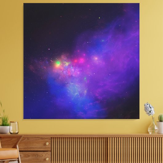 Galaxy Deep Space Canvas Afdruk (Insitu (Woonkamer))