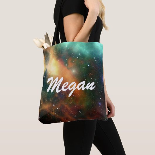 Galaxy Design Canvas tas (Dichtbij)