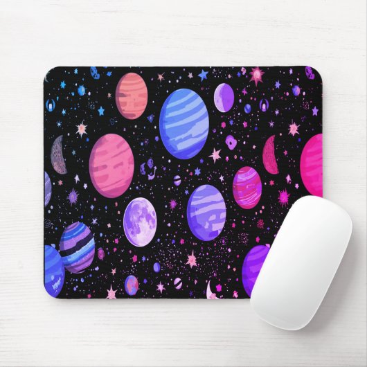 Galaxy Desk Muismat - Astronaut & Outer Space (Met muis)