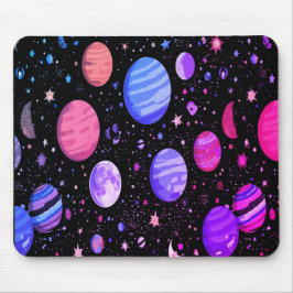 Galaxy Desk Muismat - Astronaut & Outer Space