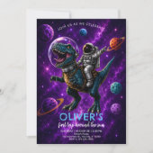 Galaxy Dino 1e Verjaardag Kaart (Voorkant)