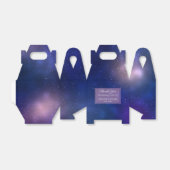 Galaxy Donkerblauw en Paarse Sterrennacht bruiloft Bedankdoosjes (Uitgevouwen)