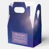Galaxy Donkerblauw en Paarse Sterrennacht bruiloft Bedankdoosjes (Geopend)