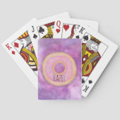 Galaxy Donut-afspeelkaarten Aangepaste naam Pokerkaarten (Achterkant)