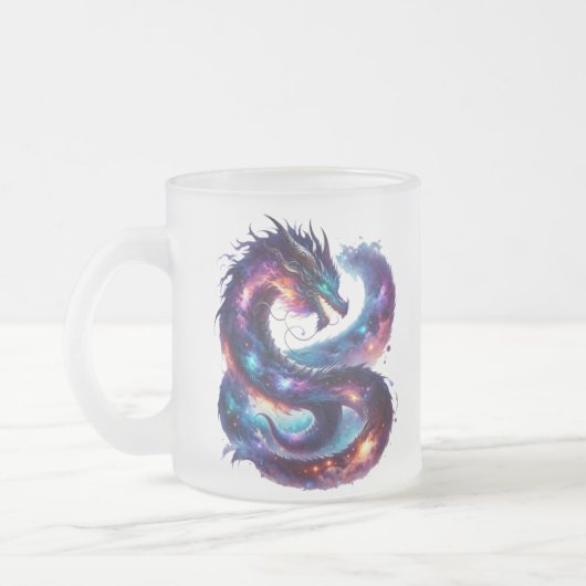 Galaxy Dragon Emaille Mok, Camping Drinkware, Wate Matglas Koffiemok (Links)