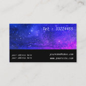 Galaxy Dream voor hypnotherapeuten Visitekaartje (Achterkant)