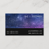 Galaxy Dream voor hypnotherapeuten Visitekaartje (Achterkant)