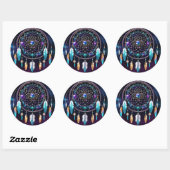 Galaxy Dreamcatcher Ronde Sticker (Vel)