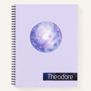 Galaxy Dreams Gepersonaliseerde Spiral Notitieboek