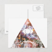 Galaxy-driehoek Briefkaart (Voorkant / Achterkant)