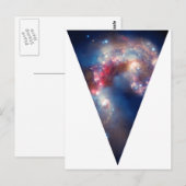 Galaxy-driehoek Briefkaart (Voorkant / Achterkant)