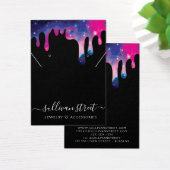 Galaxy Drip Earringing Ketting Display Kaart (Bureau)