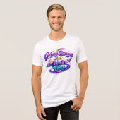 Galaxy Dromen En Kosmische Vibes Tri-Blend Shirt (Voorkant volledig)