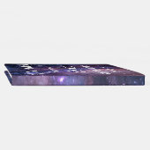Galaxy Elegant Sterrennacht Universum Bruiloft Gastenboek (Rug)