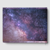 Galaxy Elegant Sterrennacht Universum Bruiloft Gastenboek (Achterkant)