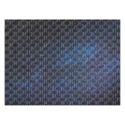 Galaxy Elegante bruid en bruidegom namen bruiloft Tafelkleed (Voorkant (Horizontaal))