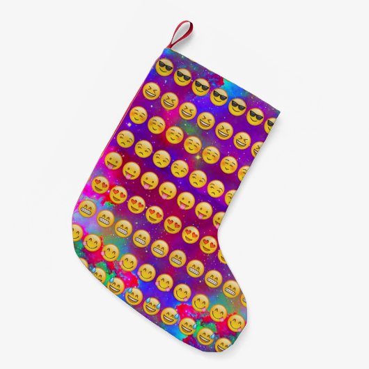 Galaxy Emojis Kleine Kerstsok (Voorkant (Hangend))