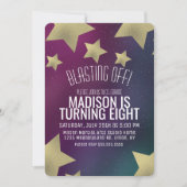 Galaxy en Gold Stars Space elke dag Kaart (Voorkant)