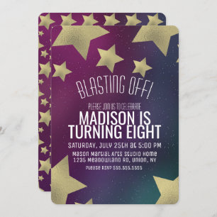 Galaxy en Gold Stars Space elke dag Kaart