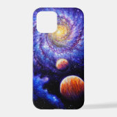 Galaxy en planeten iPhone hoesje (Achterkant)