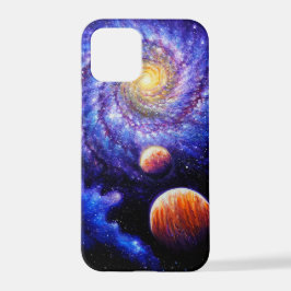 Galaxy en planeten iPhone 12 pro hoesje