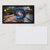 Galaxy Energy Healing Crystal Ball Visitekaartje (Voorkant / Achterkant)