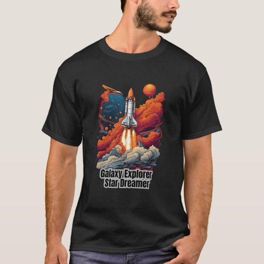 Galaxy Explorer, Star Dreamer - Ruimte T-shirt (Voorkant)