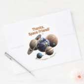 Galaxy Explorers – Buiten deze wereld Bedankt Sti Ronde Sticker (Envelop)